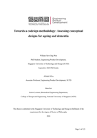 Towards a Codesign Methodology: Assessing Conceptual Designs for Ageing and Dementia