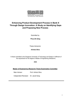 Enhancing Product Development Process in Bank X Through Design Innovation: A Study on Identifying Gaps and Proposing New Process