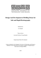 Design And Development of Drilling Drone for Safe and Rapid Resistography