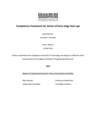 Competency Framework for Joiners of Early-Stage Start-Ups