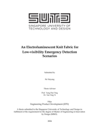 An Electroluminescent Knit Fabric for Low-Visibility Emergency Detection Scenarios
