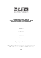 Towards a High-Fidelity Model for Practical Tethered Remote-Actuated Tendon-Driven Continuum Robots for Aerial Manipulation