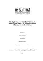 Strategic Placement and Utilization of Additional Actuators on Monocopters for Enhanced Locomotion Modes