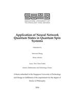 Application of Neural Network Quantum States in Quantum Spin Systems