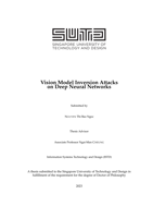 Vision Model Inversion Attacks On Deep Neural Networks